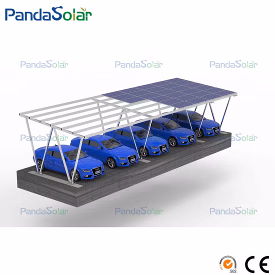 Suporte solar para estacionamento de carros de aço inoxidável sistema de montagem de estacionamento solar