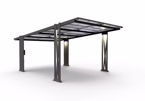 Sistema Solar de Alumínio de Carport de Fornecimento de Fábrica com Preço Atraente