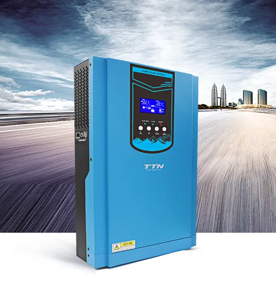 Techfine 4kVA 3200W Inversor de energia de onda senoidal pura Inversor solar híbrido