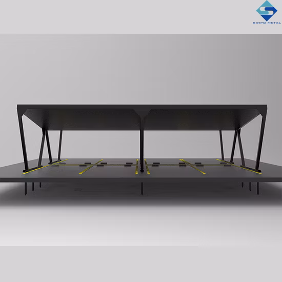 Estrutura de montagem de garagem solar de alumínio