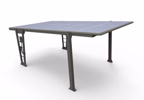 Instalação no solo da garagem 150kw fora da rede Sistema de energia solar Garagem 1 MW